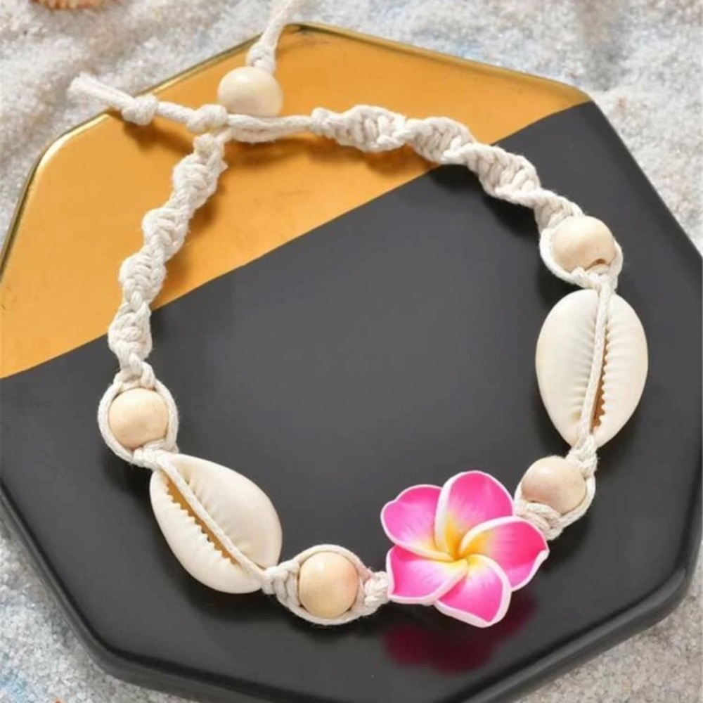 Floor and Seashell Anklet